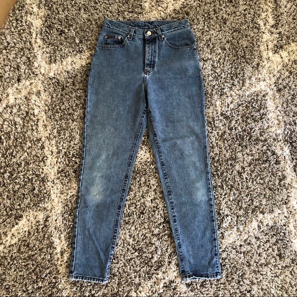 Vintage Lee High Waisted Medium Dark Jeans